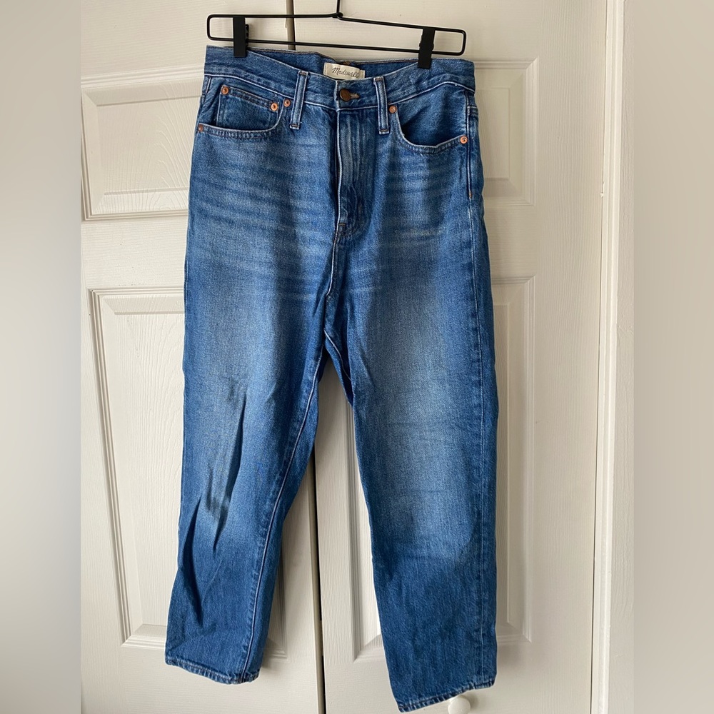 Madewell The Mom Jean in Stratfield Wash - Size 28